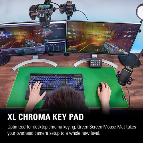 Elgato | Green Screen - Chroma Keying Mouse Mat | 10GAV9901