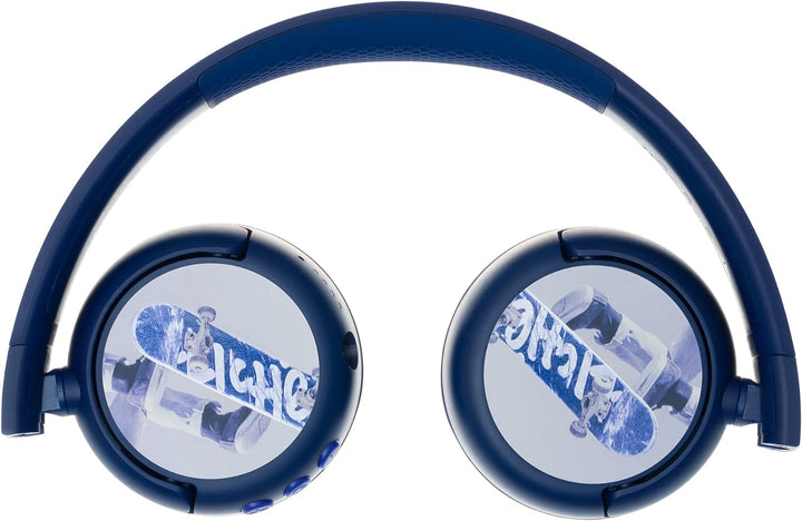 Onanoff | BuddyPhones POP Fun Wireless kids On Ear Headphones - Deep Blue | ONO-BT-BP-POP-FUN-BL
