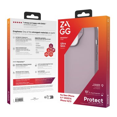 ZAGG GEAR4 | Manhattan Snap Case iPhone 16e/15/14/13 - Lavender | 15-11731