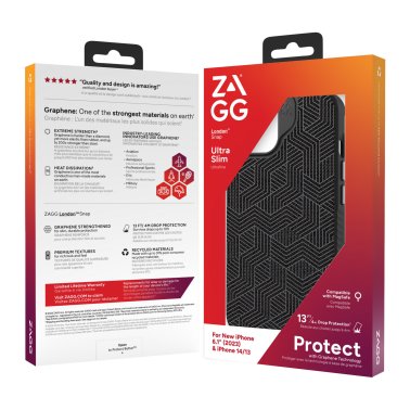 ZAGG GEAR4 | London Snap Case iPhone 15/14/13 - Black Geo | 15-11635
