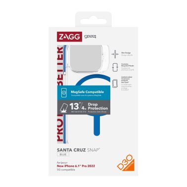 /// ZAGG GEAR4 | D3O Santa Cruz Snap Case iPhone 14 Pro - Blue | 15-10113