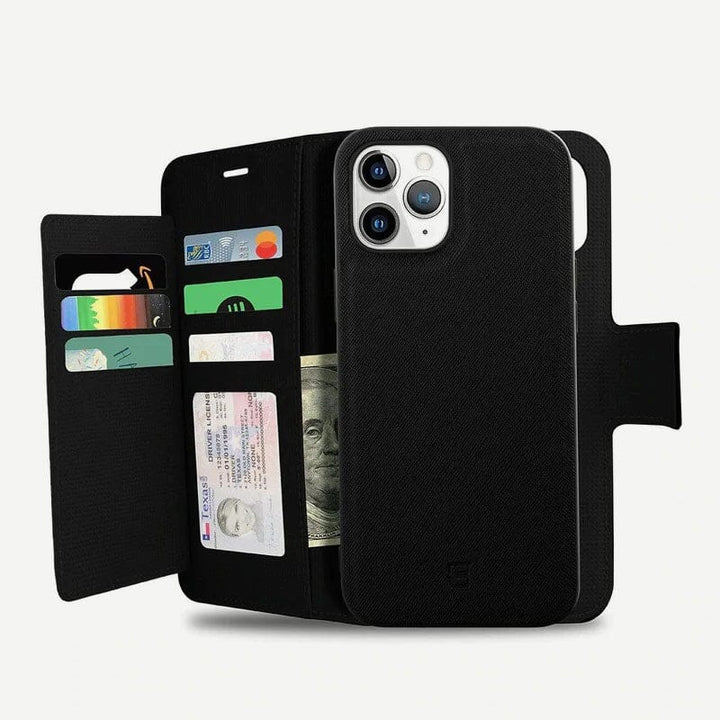 Caseco | iPhone 11 Pro Max - Sunset Blvd 2-in-1 RFID Blocking Folio Case - Black | C3509-01