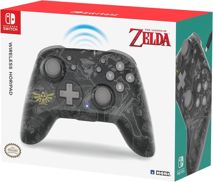 Hori | Horipad Wireless Gaming Controller for Nintendo Switch - The Legend of Zelda Edition | NSW-479U