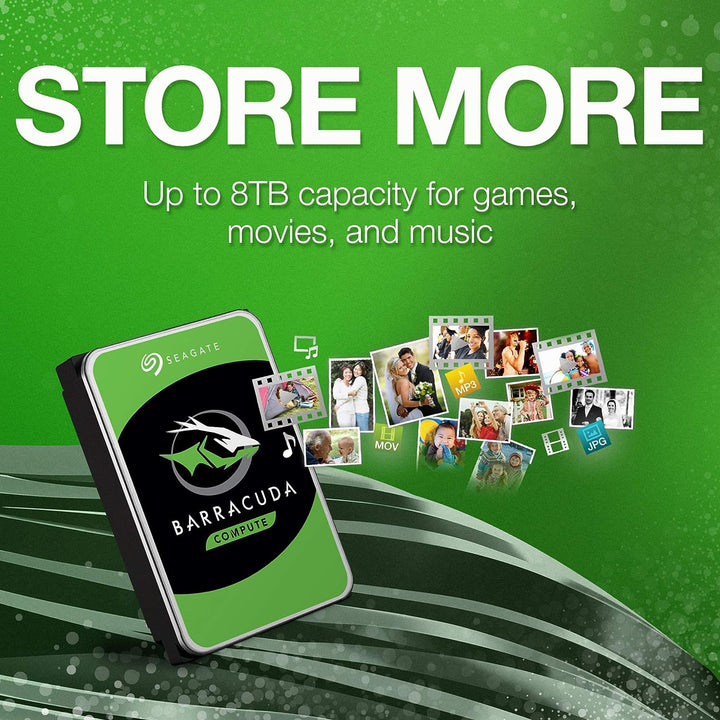 Seagate | BarraCuda 6TB 5400 RPM 256MB Cache SATA 6.0Gb/s 3.5" Internal Hard Drive Bare Drive