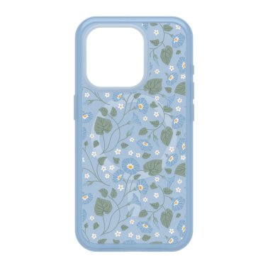 Otterbox | Symmetry w/ MagSafe Clear Series Case iPhone 15 Pro - Blue (Dawn Floral) | 15-11759