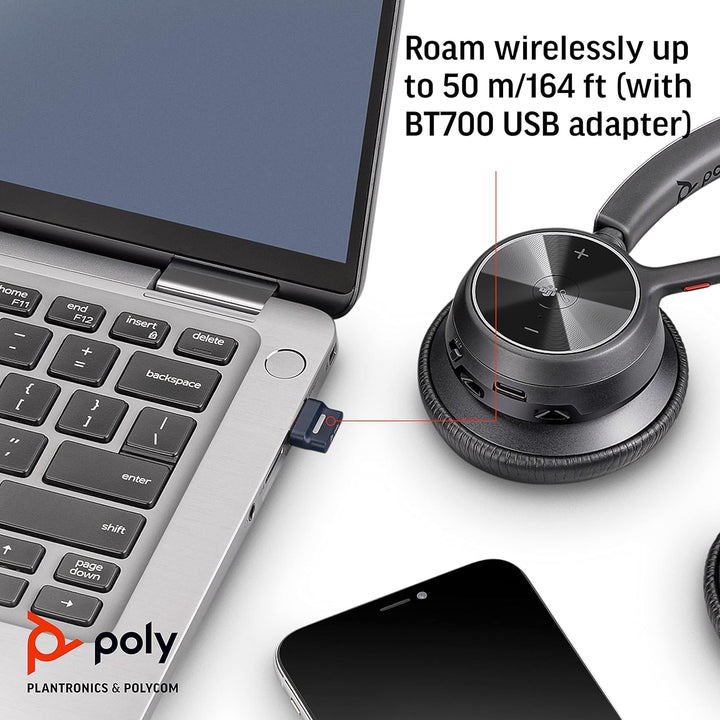 HP | Poly Voyager 4320 UC Headset - Black  (Stand)  |  77Z00AA