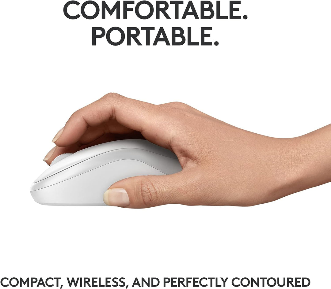 Logitech | M240 Silent Wireless Bluetooth Mouse - Off-White | 910-007116
