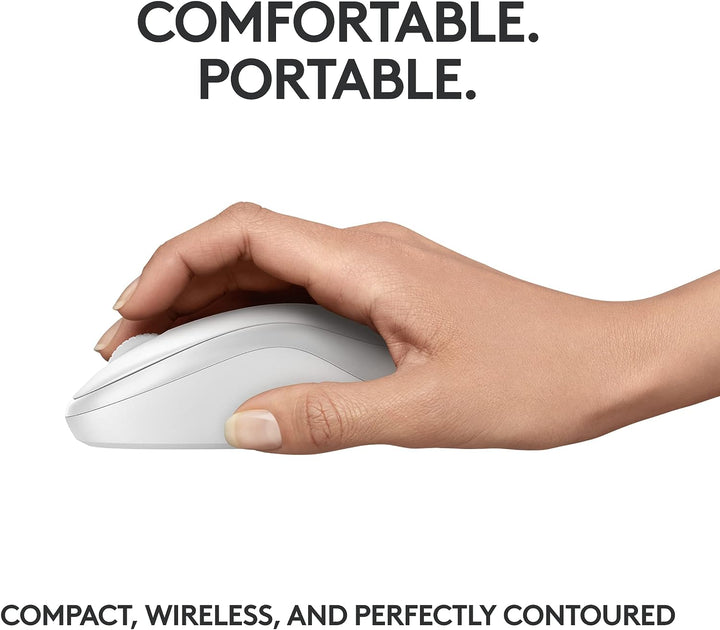 Logitech | M240 Silent Wireless Bluetooth Mouse - Off-White | 910-007116
