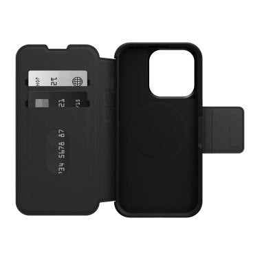 //// Otterbox | Strada Leather Folio Case iPhone 15 Pro - Black (Shadow) | 15-11757