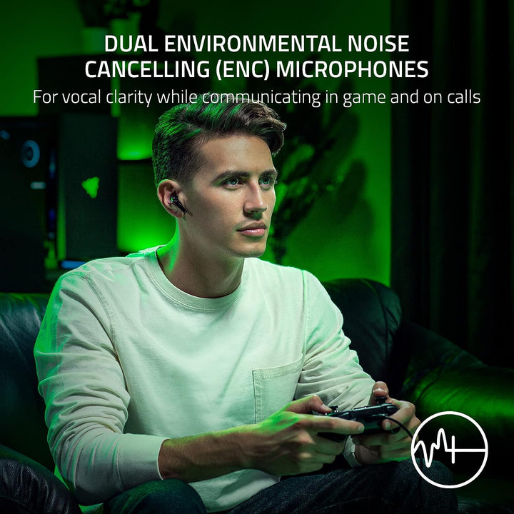 Razer | Hammerhead HyperSpeed In-Ear ANC TW RGB Earbuds - Xbox Licensed - Black | RZ12-03820200-R3U1