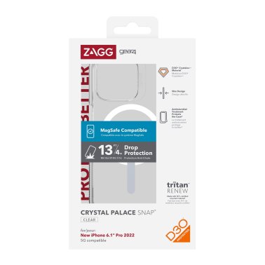 /// ZAGG GEAR4 | D30 Crystal Palace Snap Case iPhone 14 Pro - Clear | 15-10099