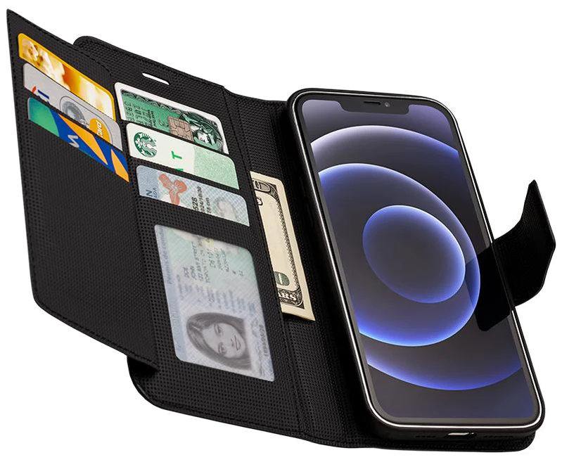 Caseco | iPhone 11 Pro Max - Sunset Blvd 2-in-1 RFID Blocking Folio Case - Black | C3509-01