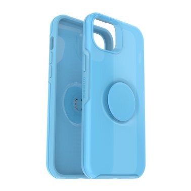 //// Otterbox | Otterbox + POP Symmetry Clear Series Case for iPhone 14 Plus - Blue (You Cyan This) | 77-88783