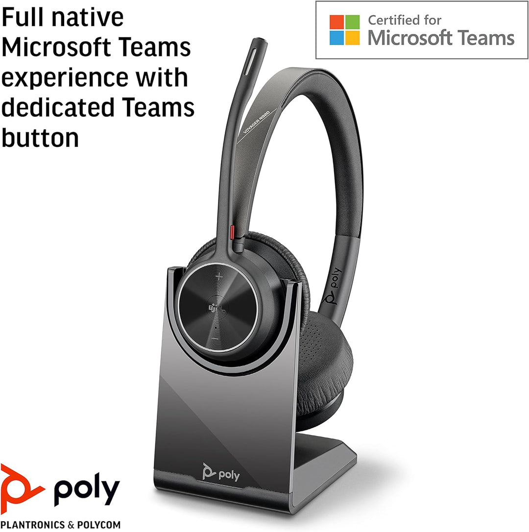HP | Poly Voyager 4320 UC Headset - Black  (Stand)  |  77Z00AA