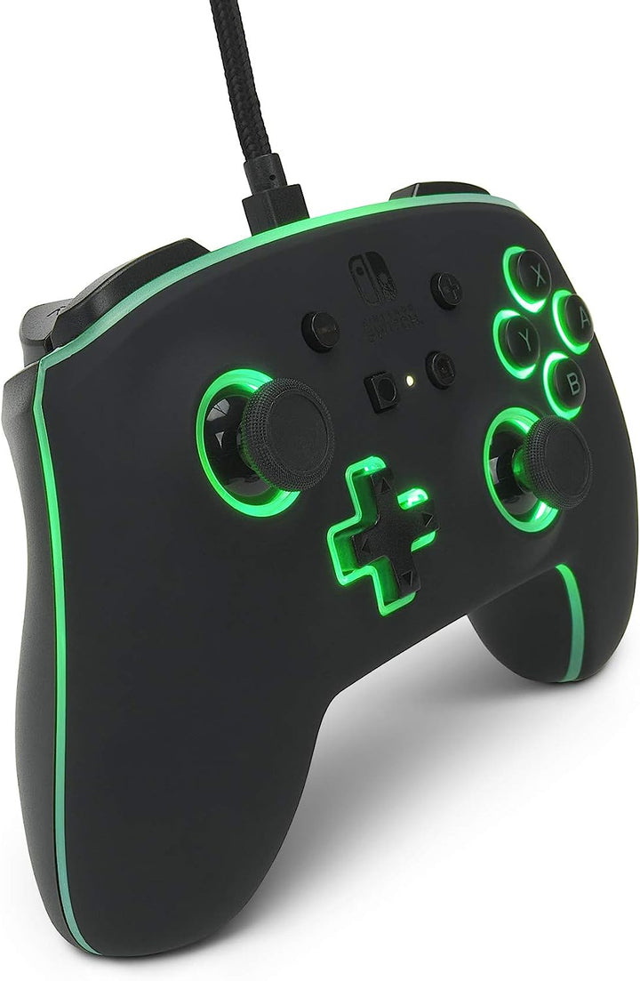 PowerA | Spectra RGB Enhanced Wired Controller for Nintendo Switch - Black |  1510925-01