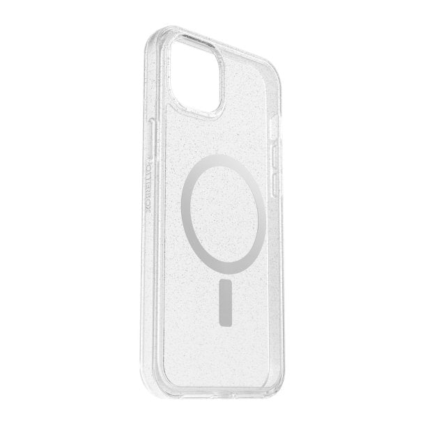 Otterbox | Symmetry w/ MagSafe Clear Series Case iPhone 15/14 Plus - Clear/Silver Flake (Stardust) | 15-11611