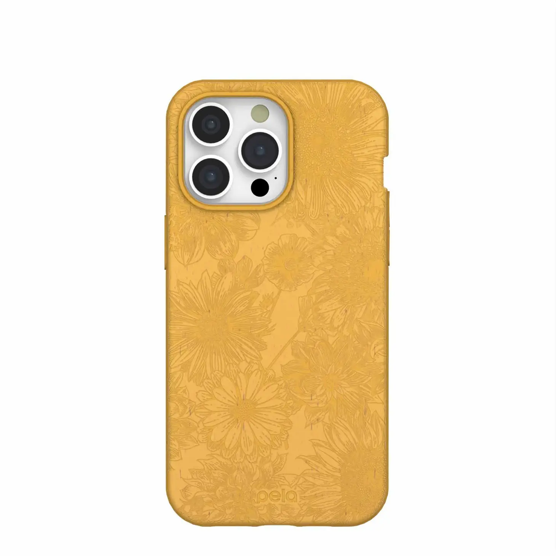 Pela | Flora Case iPhone 15 Pro Max - Honey | 17132-IP15PMAX-HONEY-FLORA