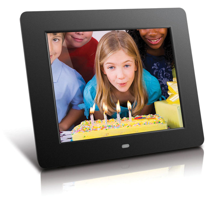 Aluratek | Digital Photo Frame 8" -  512GB Built In | ADMPF108F