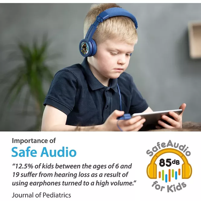 Onanoff | BuddyPhones POP Fun Wireless kids On Ear Headphones - Deep Blue | ONO-BT-BP-POP-FUN-BL