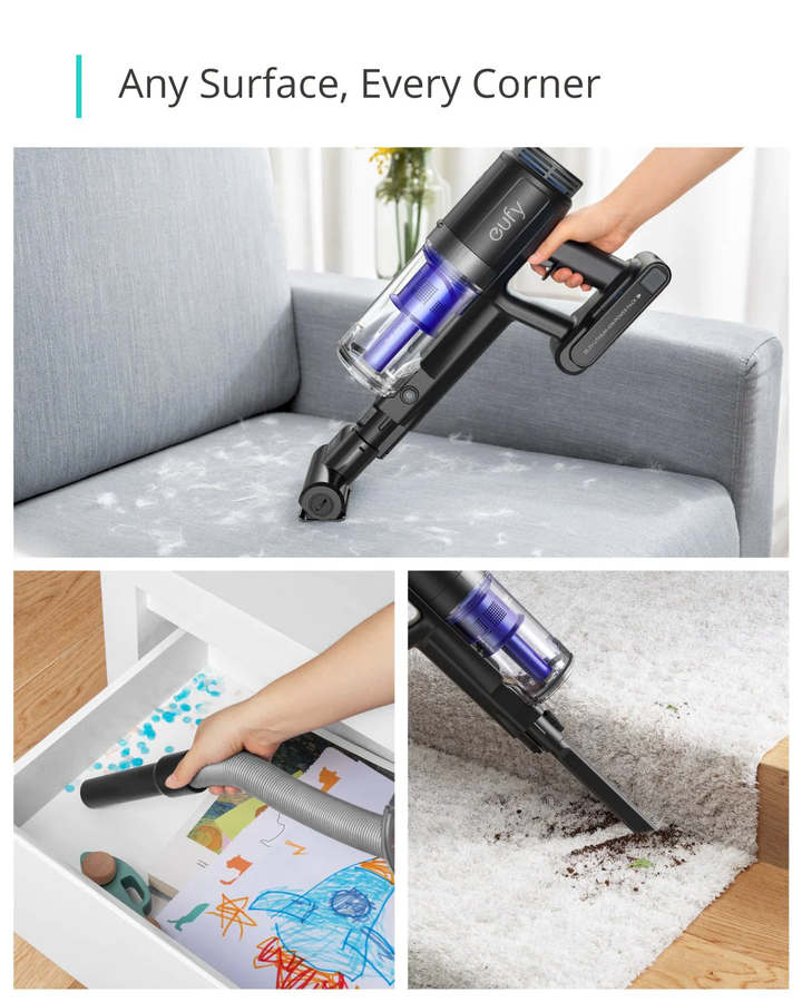 Eufy | HomeVac S11 Infinity - Cordless Stick Vacuum - 2x Battery - Black | T2501112