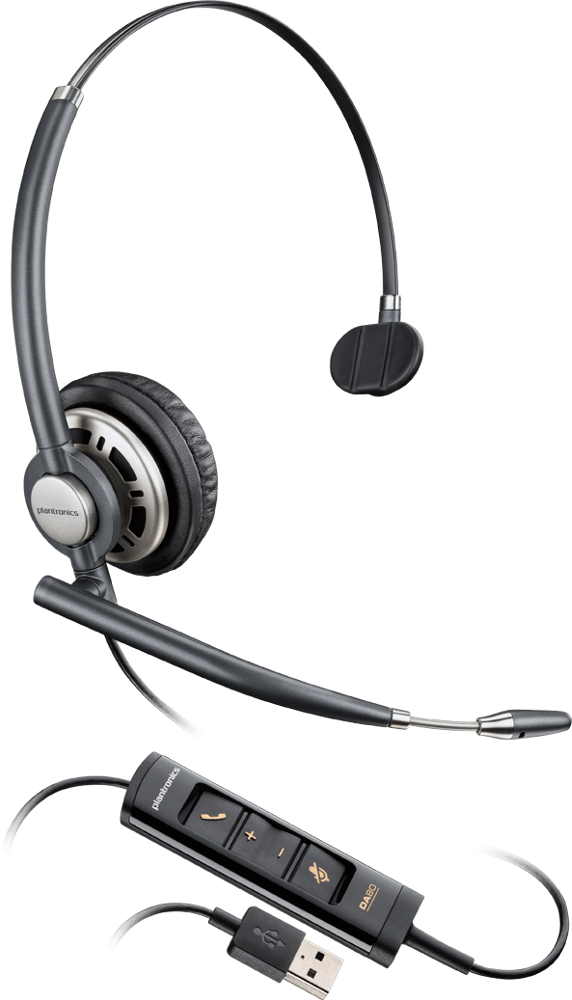 SO HP | Poly EncorePro HW720 Binaural Headset w/ Carry Case - Black | 805H6AA#ABA