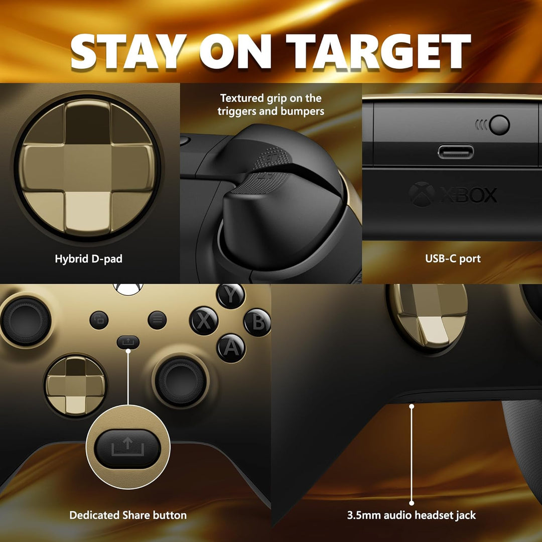 Microsoft | Xbox Series X / S Wireless Controller - Gold Shadow Edition | QAU-00121