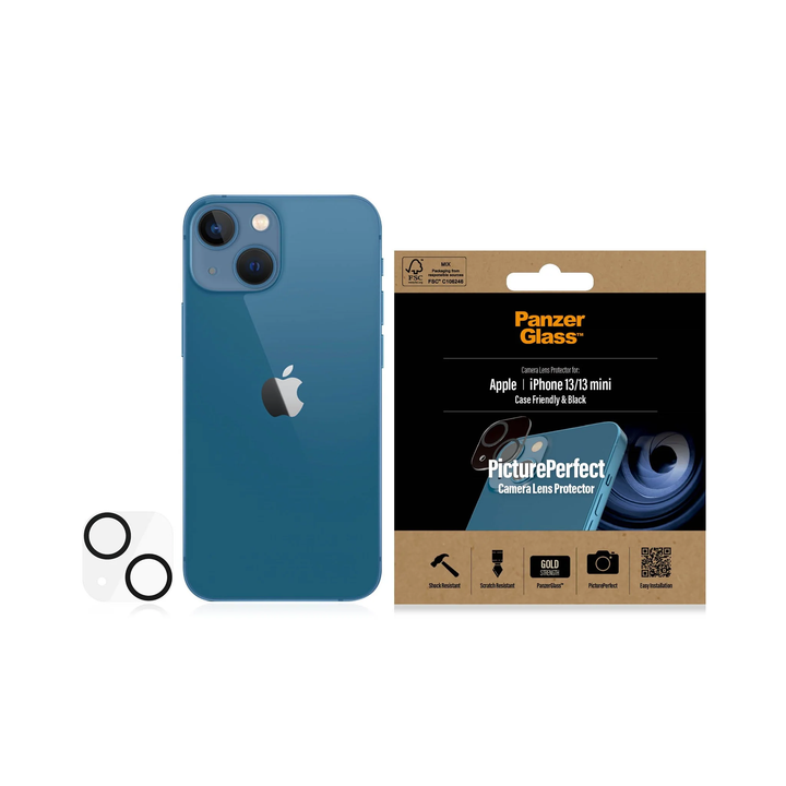 PanzerGlass | Camera Lens Protector for iPhone 13/13 Mini - Clear (Bilingual) | PG-0383CA