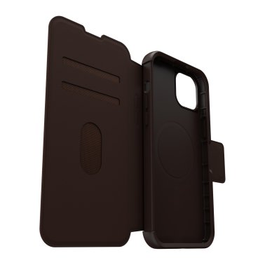Otterbox | Strada Leather Folio Case iPhone 15 Plus - Brown (Espresso) | 120-7454