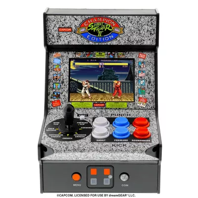 Dreamgear | Micro Player 7.5 Inch Collectible Tabletop Video Game - Street Fighter II 2 Champion Edition | DGUNL-3283