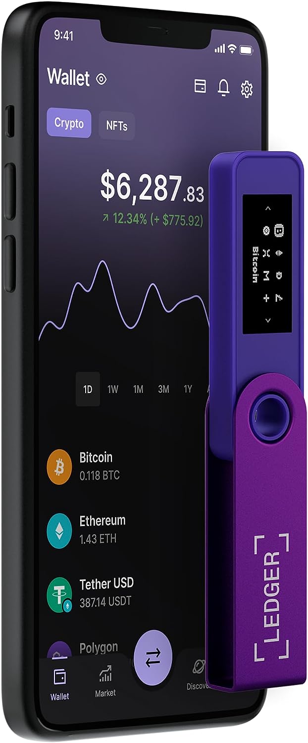 Ledger | Nano S Plus Crypto Wallet - Amethyst Purple | NSP-AmethystPurple