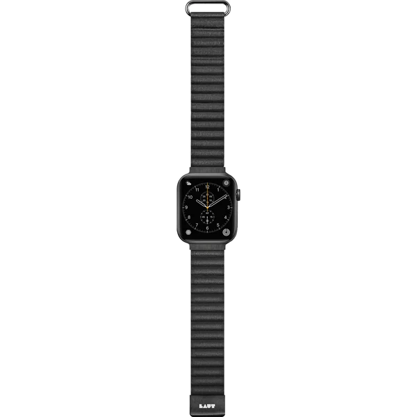 LAUT | Novi Luxe for Apple Watch 42/44/45/49mm Series 1-9/SE/Ultra - Mid Night | L_AWL_NL_BK