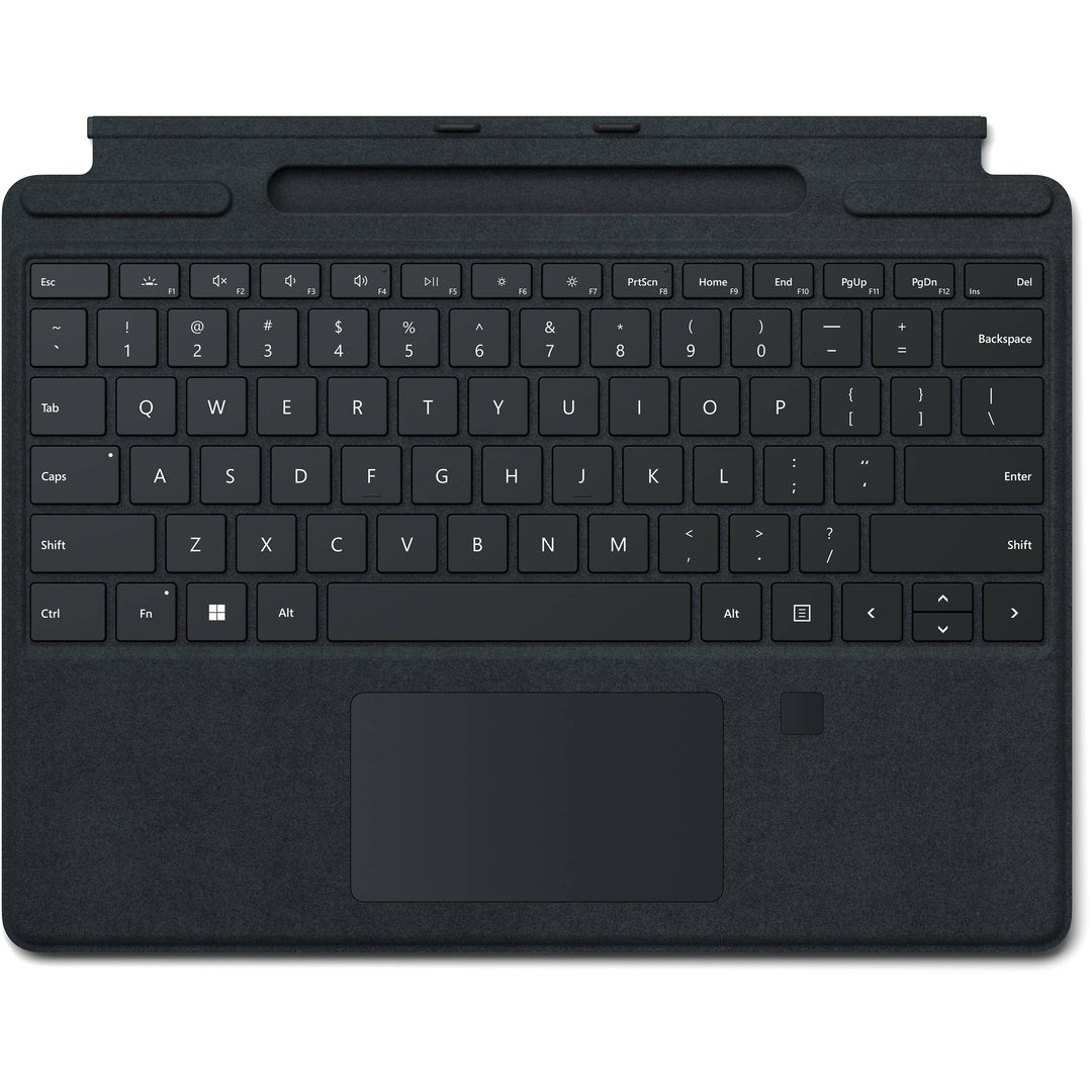Microsoft | Surface Pro Signature Keyboard with Fingerprint Reader Black (Alcantara) |  8XG-00001