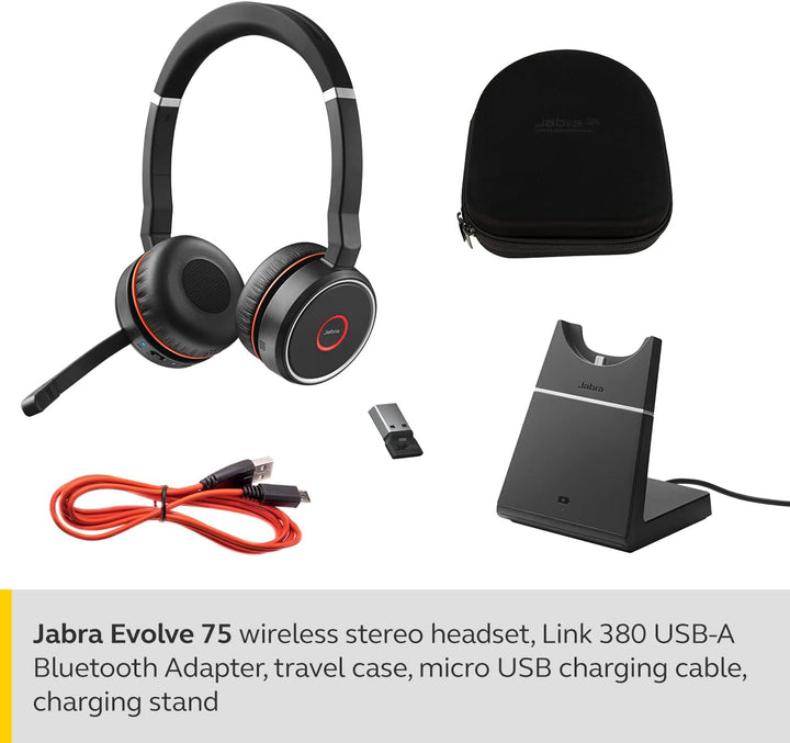 Jabra | Evolve 75 Link 370 POUCH Headset Stand - Black | 838-199 7599-838-199