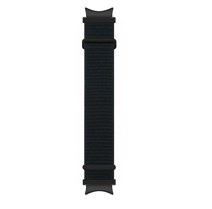 SO Strapsco | Samsung Galaxy Watch 4 - Hook and Loop Nylon Strap - Black | S.NY7.1