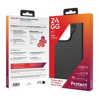 /// ZAGG GEAR4 | Luxe Snap Case iPhone 15/14 Plus - Black | 15-11671