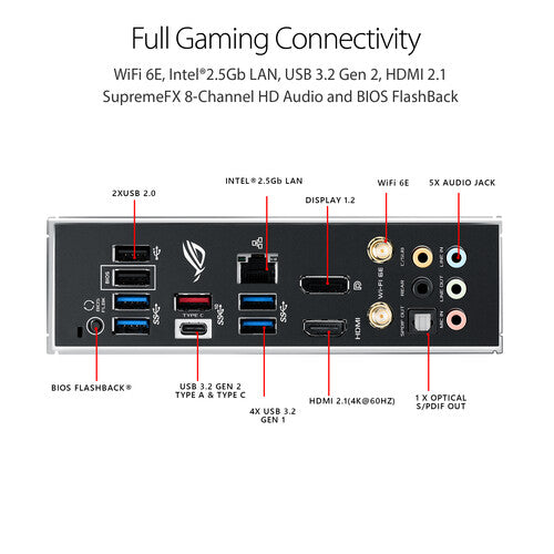 Asus | Motherboard ROG AMD AM4 128GB ATX STRIX B550-F GAMI WIFI II