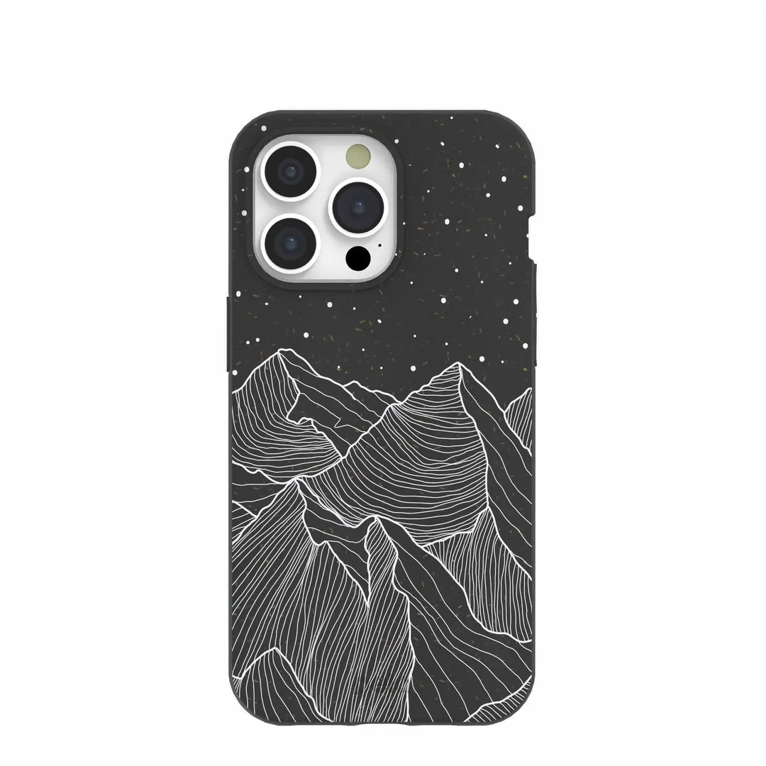 Pela | Night Panorama Case iPhone 15 Pro Max - Black | 17120-IP15PMAX-BLACK-NIGHT-PANORAMA