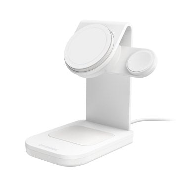 Otterbox | 3-in-1 Charging Station Made for MagSafe w/ Apple Watch Charger + Airpods - White | 15-10678