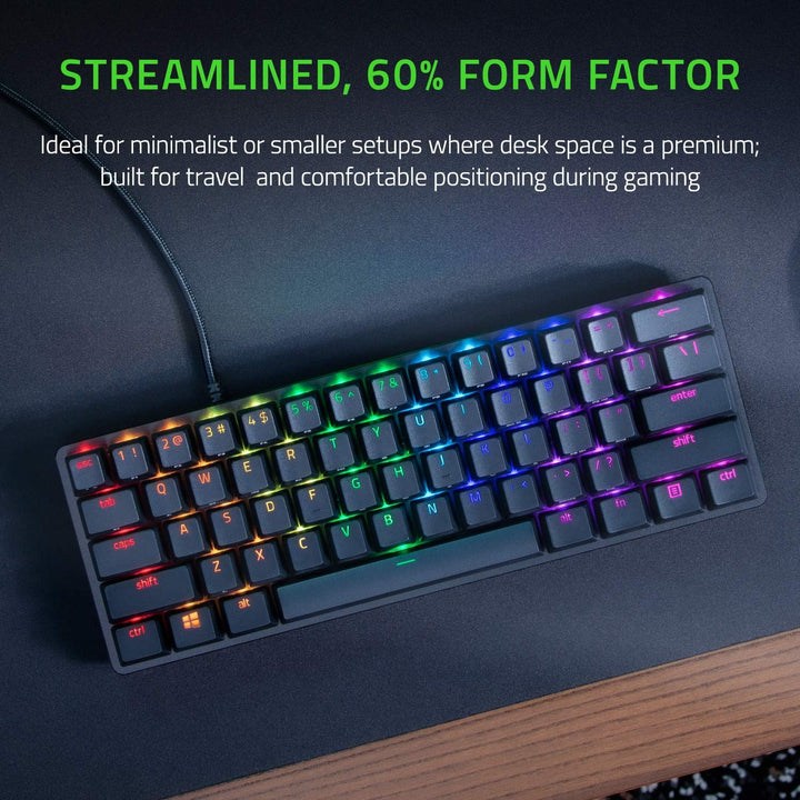 Razer | Huntsman Mini Gaming Keyboard - RGB Backlit - Linear - Black | RZ03-03390200-R3M1