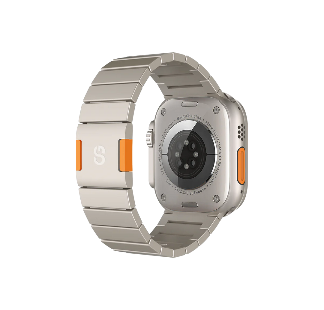 LOGiiX | Titan Link Apple Watch Ultra Band 42/44/45/49mm - Steel/Titanium Finish | LGX-13547