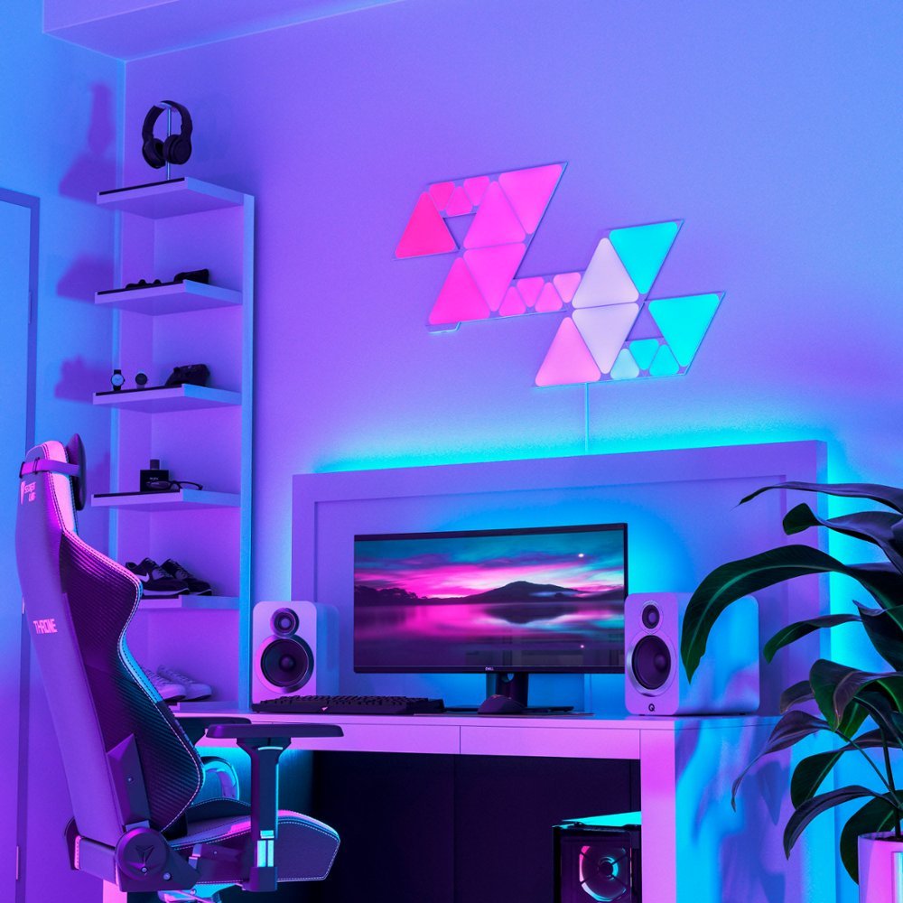 Nanoleaf | Shapes - Triangles Mini - Expansion Pack - 10 Panels | NL48-1001TW-10PK