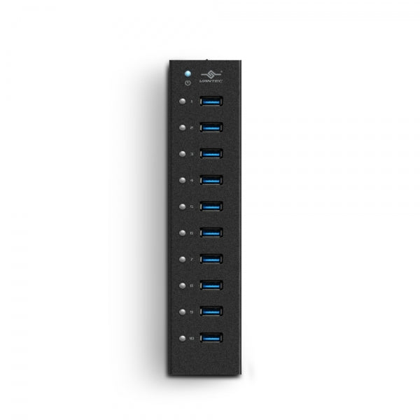 SO Vantec | 10-Port USB 3.0 Aluminum ALL Data/charging Hub | UGT-AH110U3-BK