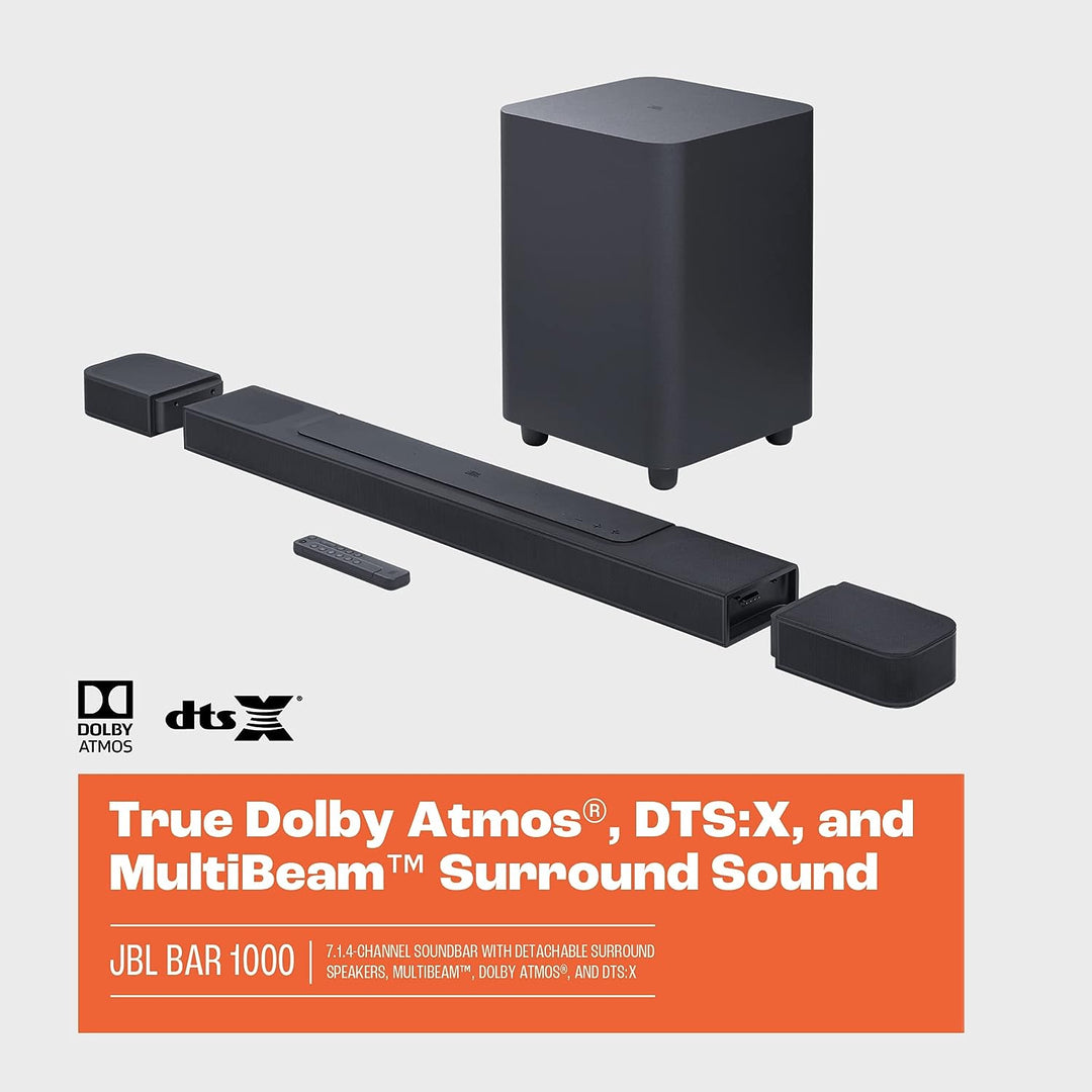 JBL | Bar 1000 Sound Bar w/ Detachable Surround Speakers | JBLBAR1000PROBLKAM