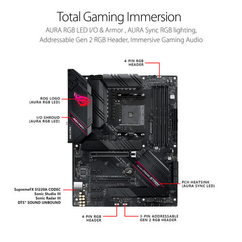 Asus | Motherboard ROG AMD AM4 128GB ATX STRIX B550-F GAMI WIFI II