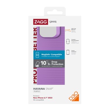 //// ZAGG GEAR4 | D3O Havana Snap Case iPhone 14 Plus - Purple | 15-10125