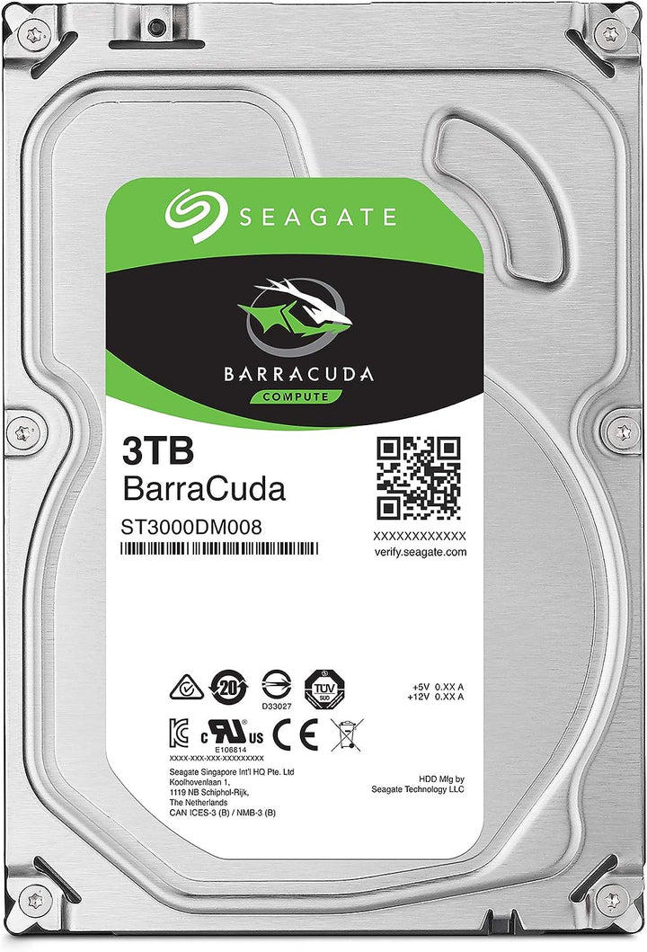 Seagate | Barracuda 3TB Internal SATA Hard Drive for Desktops  | ST3000DM008