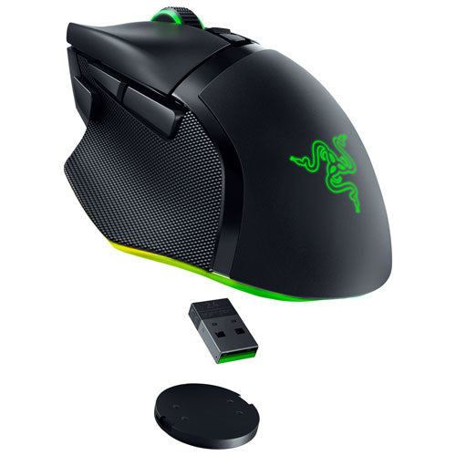 Razer | Basilisk V3 Pro Customizable 30K Optical Wireless Gaming Mouse - Chroma RGB - Black | RZ01-04620100-R3U1