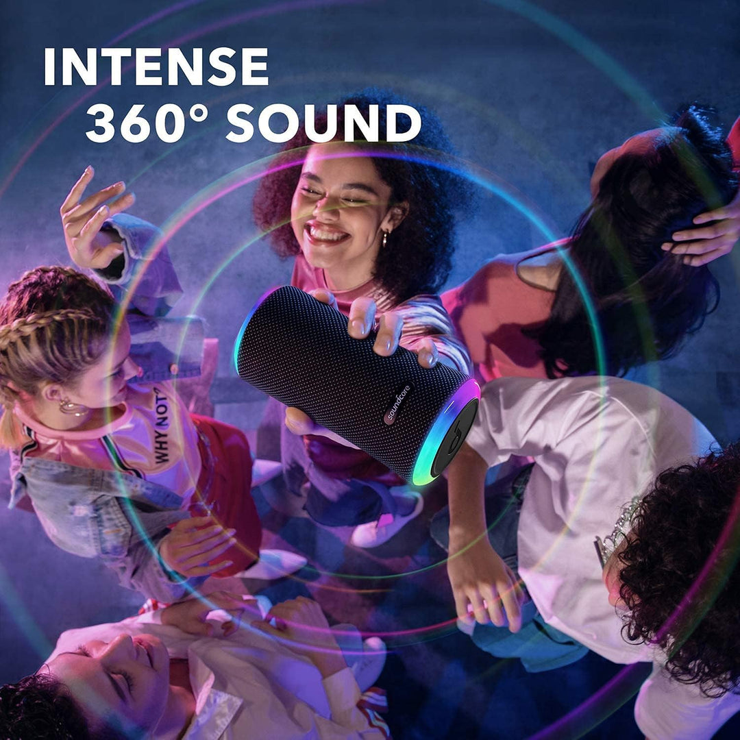 Soundcore by Anker | Flare 2 Splashproof Bluetooth Wireless Speaker - Black | A3165Z115 | PROMO ENDS NED | REG. PRICE $129.99