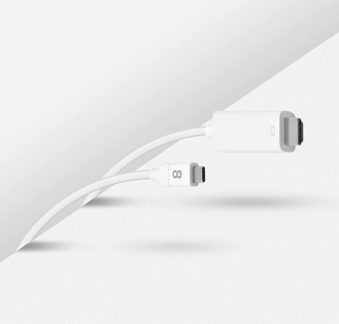 LOGiiX | HDMI (M) - USB-C (M) Cable 3M/10FT White | LGX-12654
