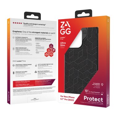 ZAGG GEAR4 | London Snap Case iPhone 15 Pro Max - Black Geo |15-11702